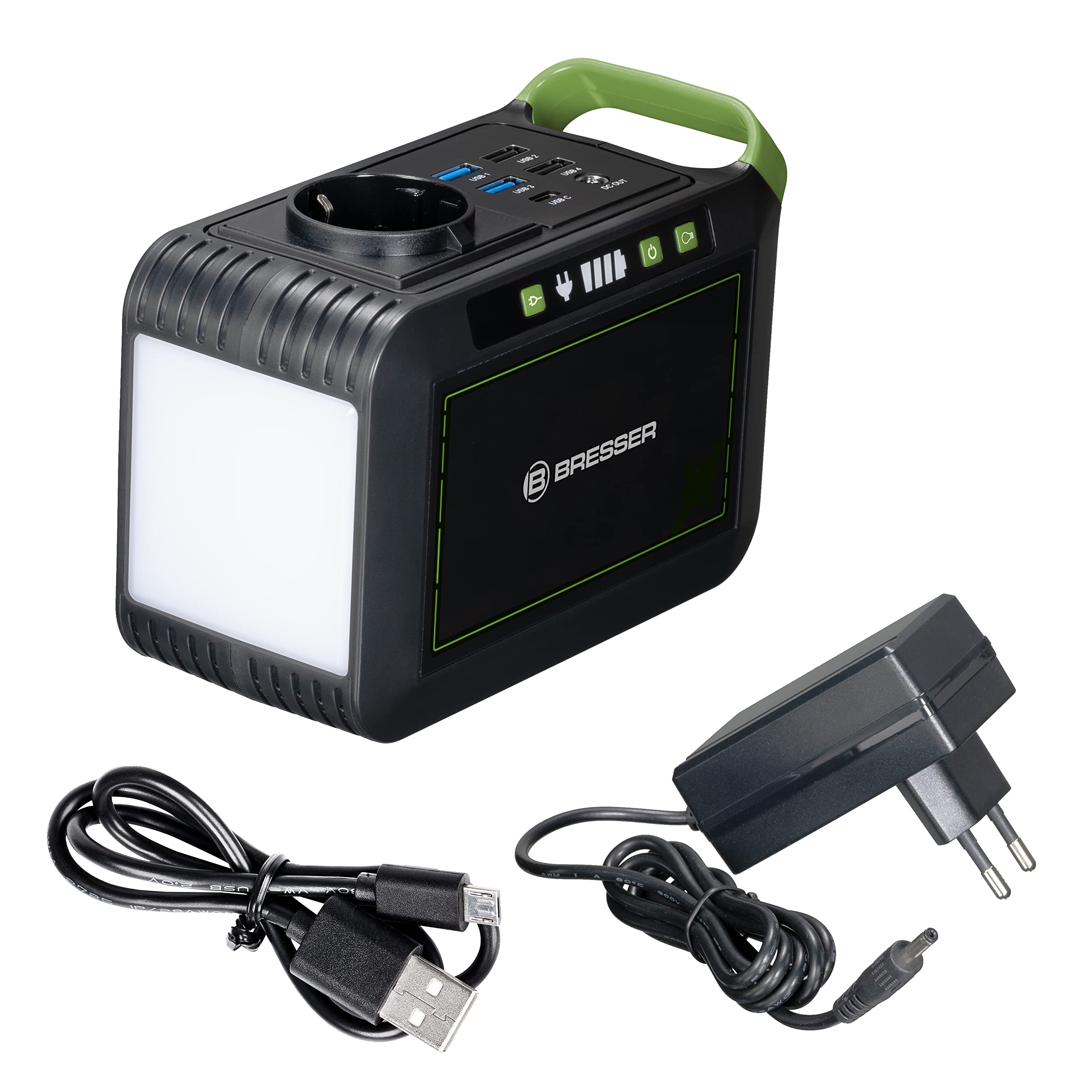 bresser-station-d-alimentation-mobile-88-8-wh-6-ah-14-8-v-usb-ac-dc-lampe-led image 5