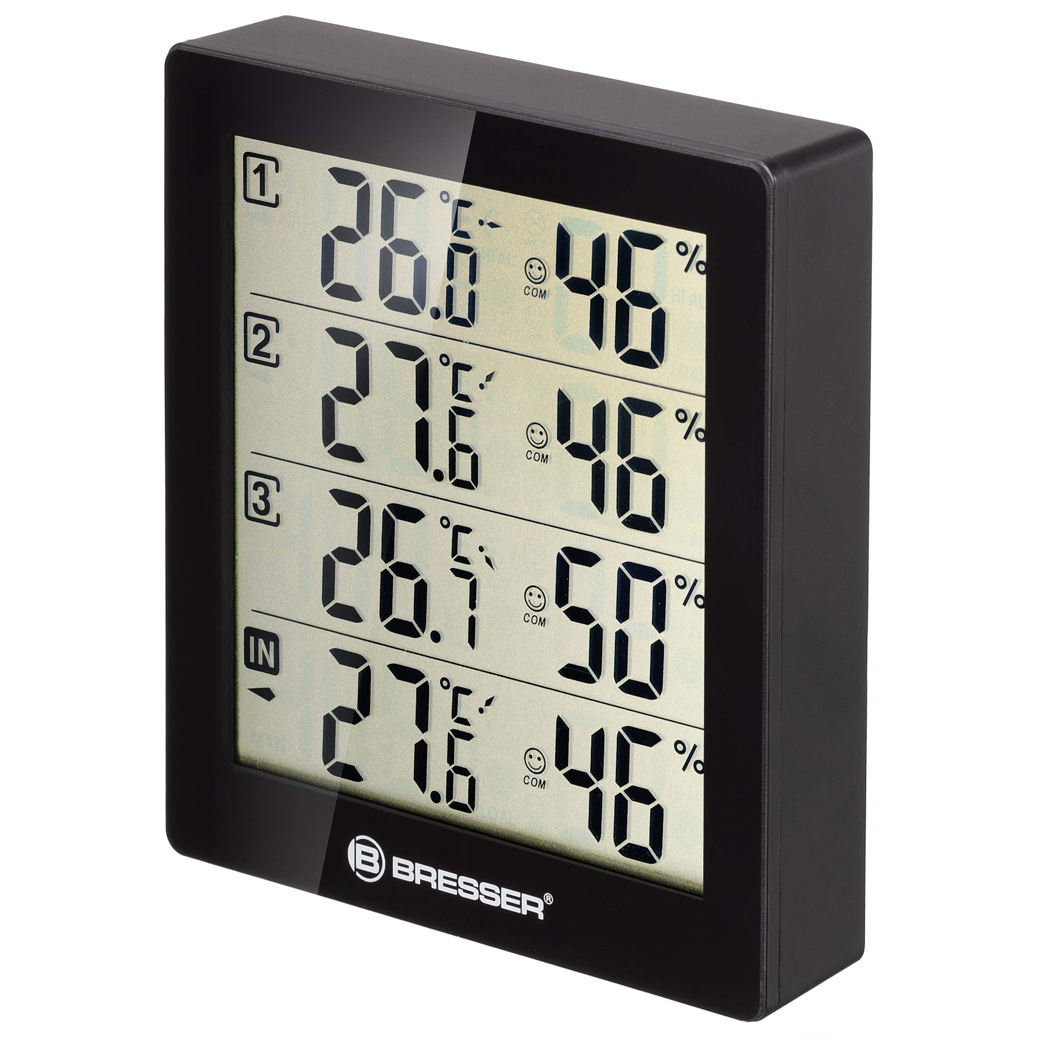bresser-thermo-hygrom-tre-avec-3-capteurs-sans-fil-4-points-de-mesure-int-rieur- image 4