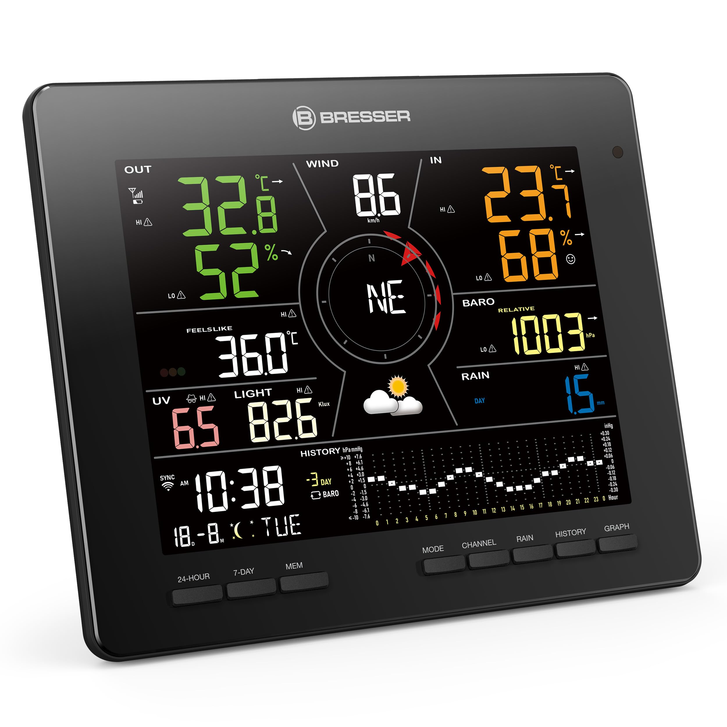 bresser-4cast-md-station-m-t-o-wlan-avec-capteur-ext-rieur-solaire-7-en-1 image 3