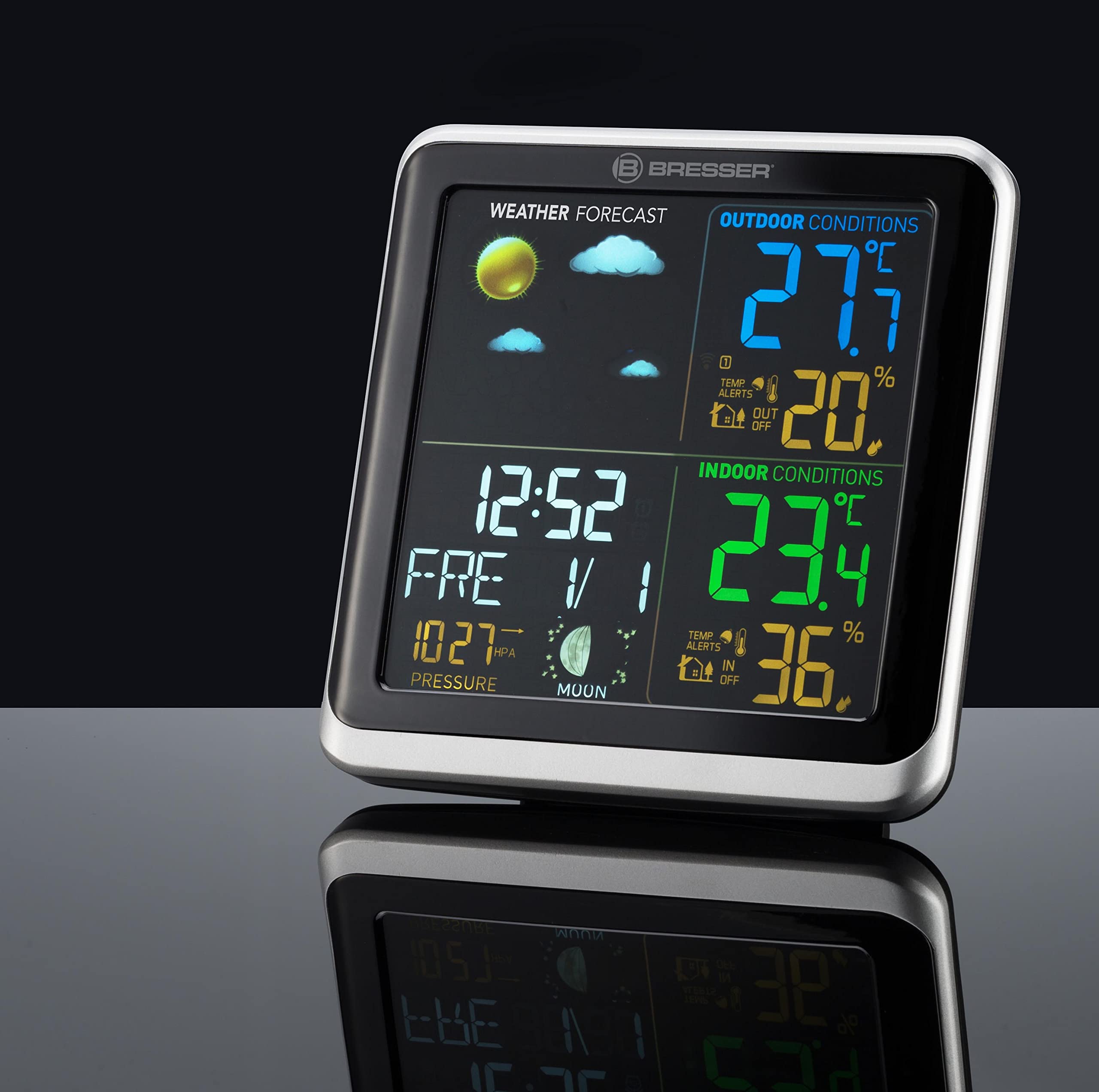 bresser-climatemp-station-m-t-o-avec-cran-lcd-couleur-argent-et-noir image 3