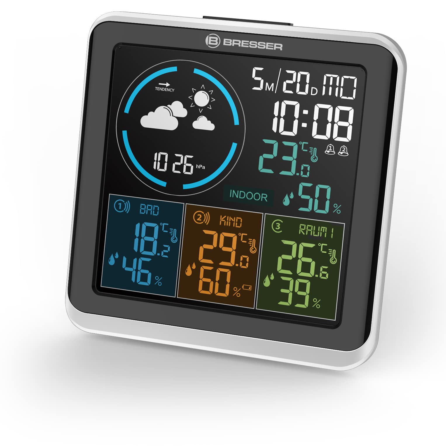 bresser-quadro-individio-station-m-t-o-sans-fil-avec-4-points-de-mesure-et-3-cap image 3