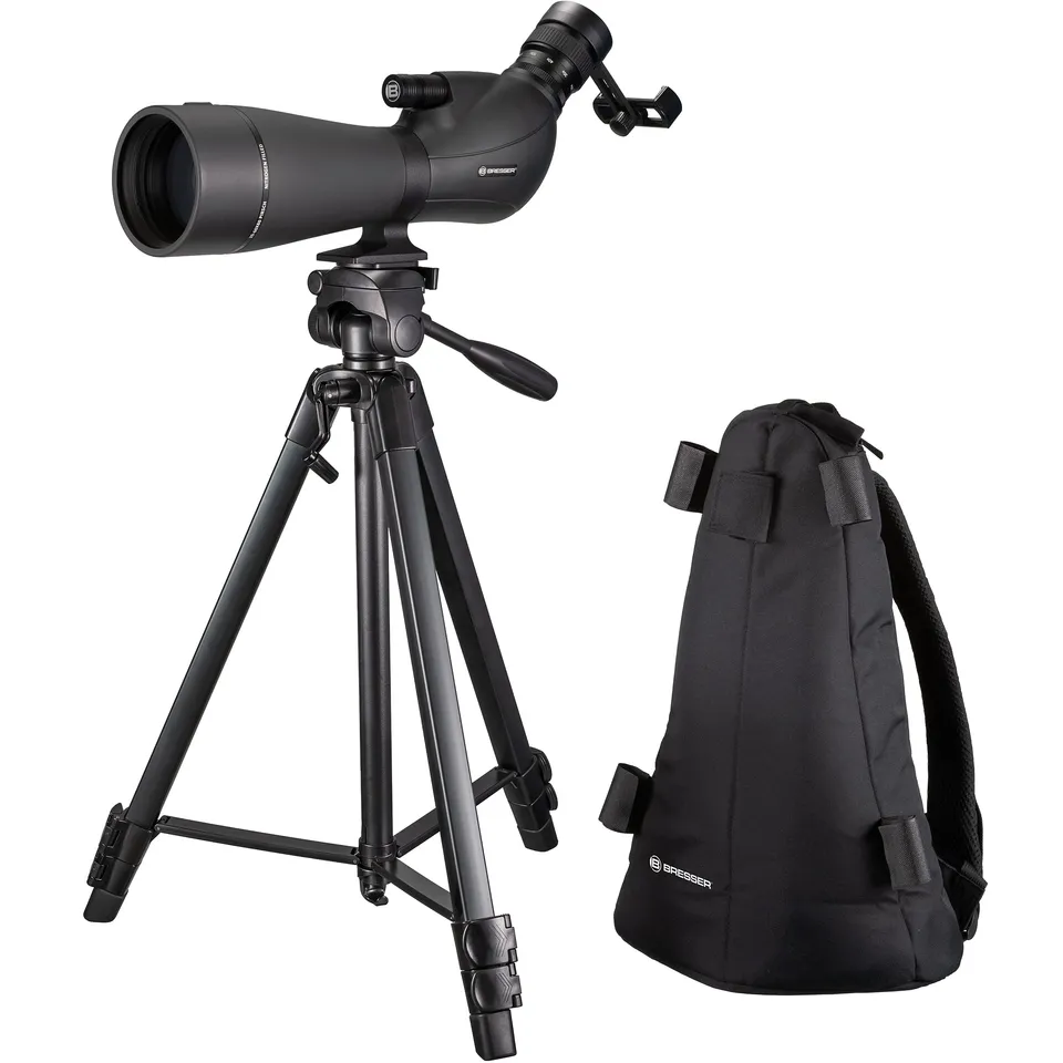 bresser-spolux-20-60x80-longue-vue-zoom-avec-tr-pied-et-adaptateur-smartphone image 1