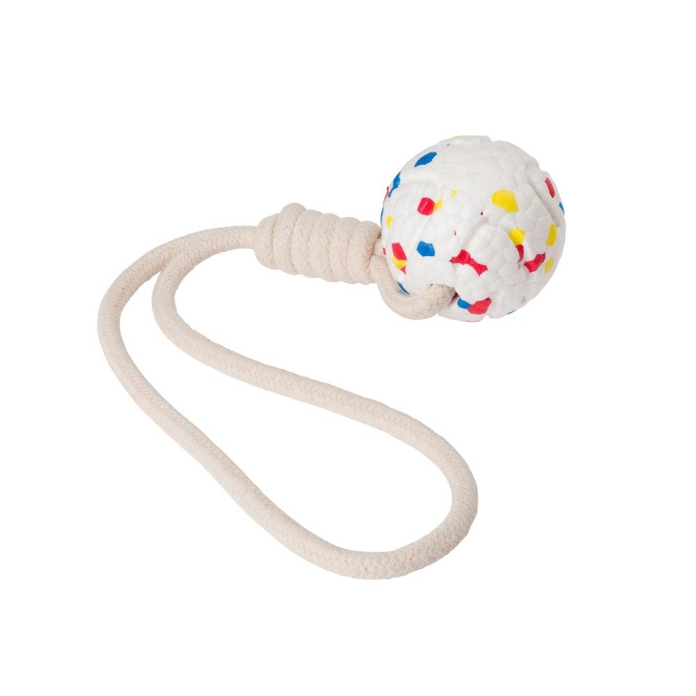 num-axes-jouet-pour-chien-pull-ball-rapporter-et-tirer-avec-corde image 1