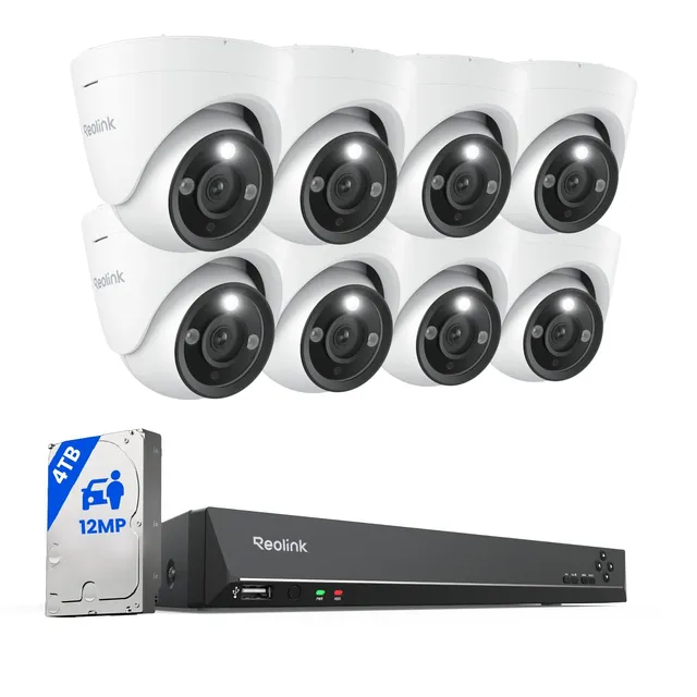 reolink-rlk16-1200d8-a-kit-vid-osurveillance-poe-12mp-8-cam-ras-nvr-16-canaux image 1