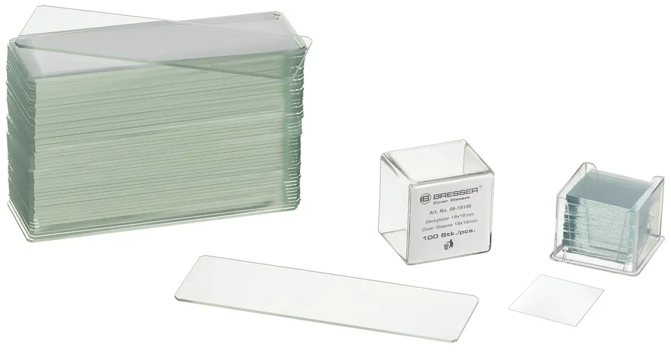 bresser-5916000-set-de-50-lames-vierge-et-100-lamelles-couvre-objet-pour-microsc image 1
