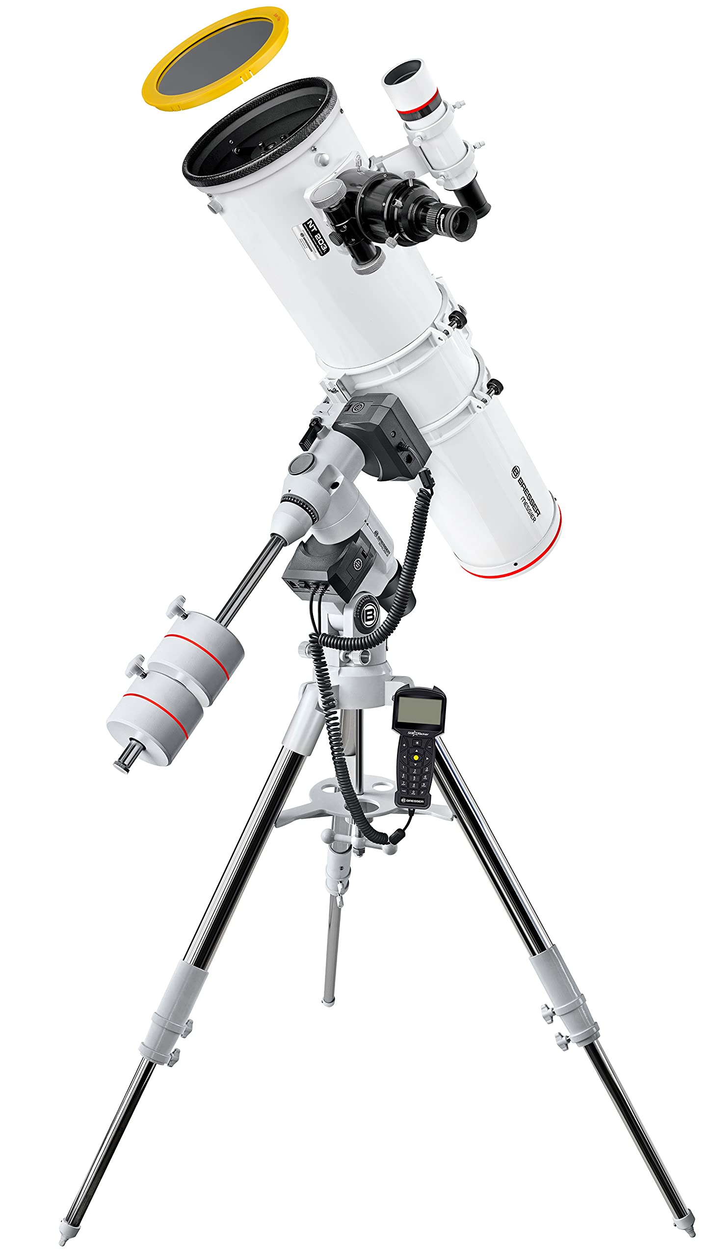 bresser-messier-nt-203-1200-exos-2-eq-5-goto-t-lescope-blanc image 1