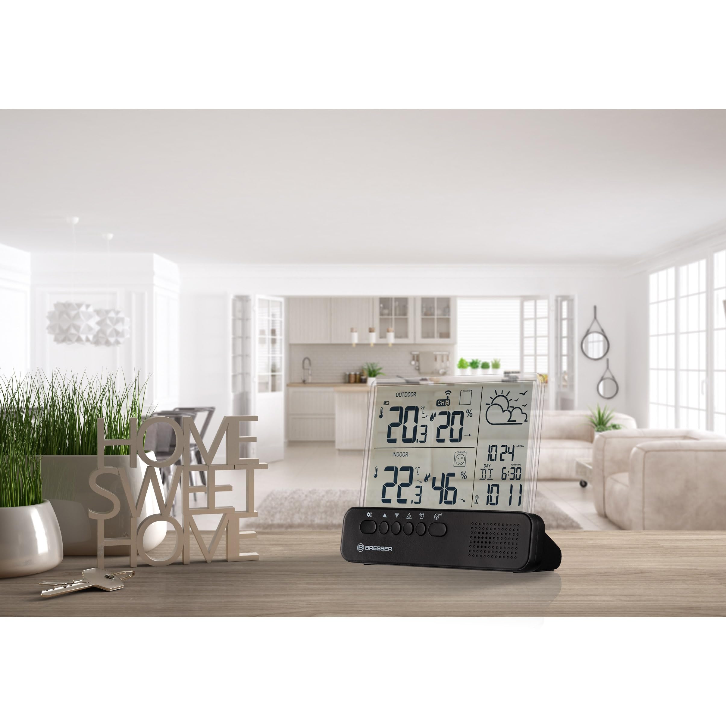 bresser-translucidus-nv-station-m-t-o-radio-avec-capteur-ext-rieur-cran-transpar image 8