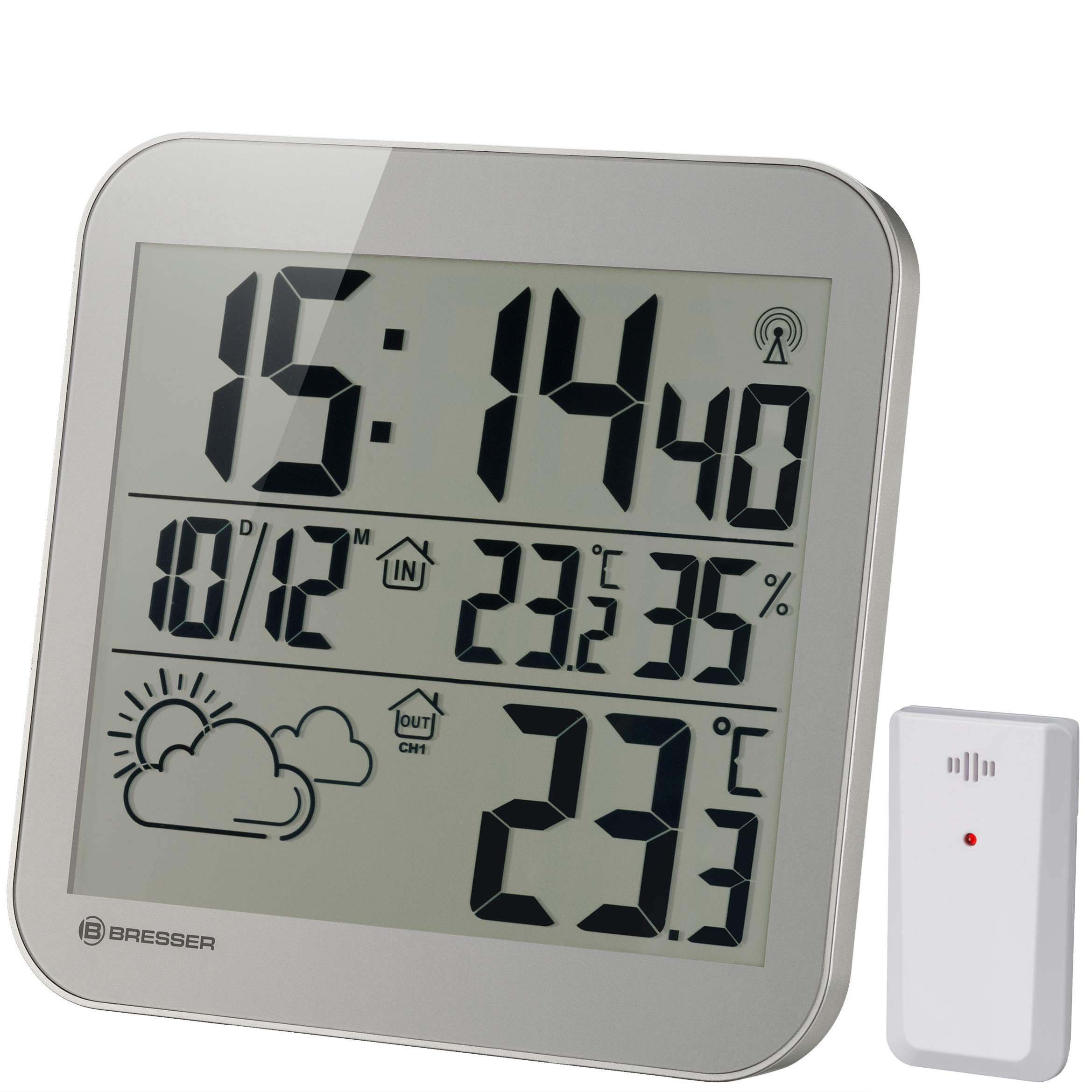 bresser-mytime-lcd-7001910-horloge-murale-station-m-t-o-avec-capteur-ext-rieur image 1