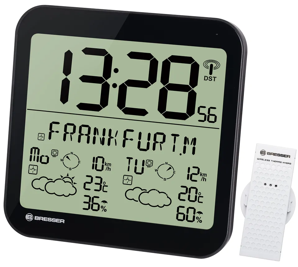 bresser-station-m-t-o-lcd-avec-horloge-radio-pilot-e-pr-visions-4-jours-r-sistan image 1