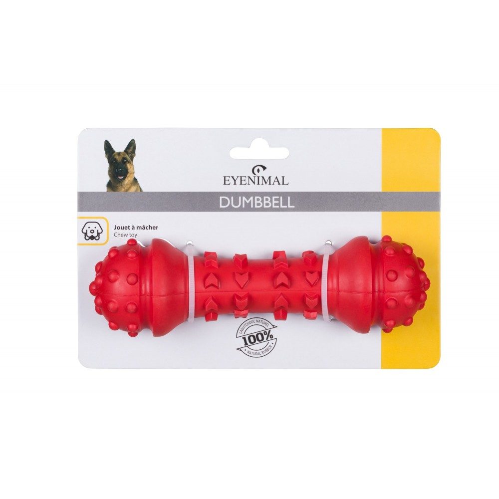 num-axes-dumbbell-jouet-m-cher-pour-chien-en-caoutchouc-naturel image 2