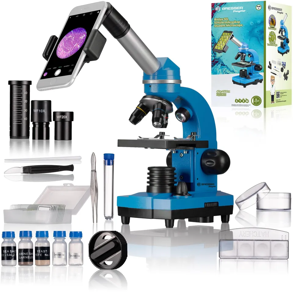 bresser-junior-biolux-sel-microscope-d-colier-40x-1600x-avec-porte-smartphone image 1
