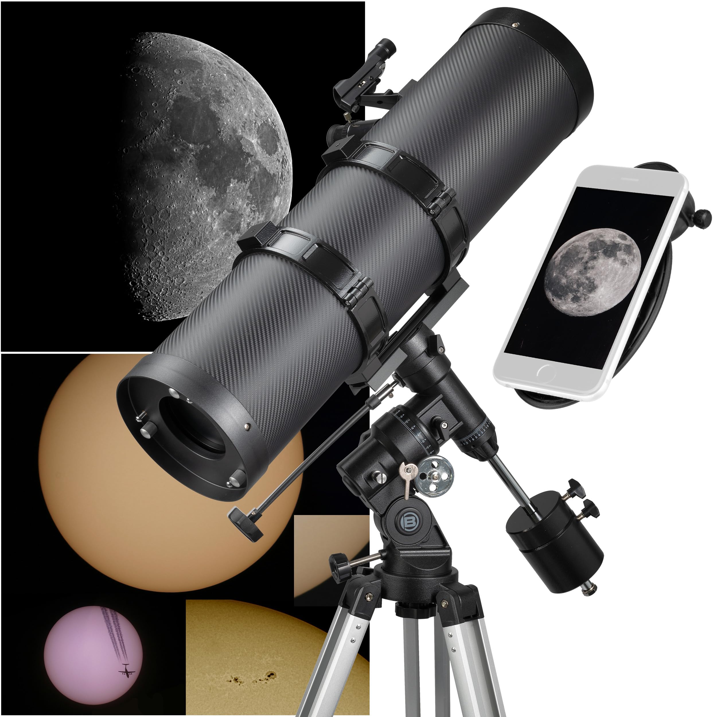 bresser-pollux-150-1400-eq3-t-lescope-catadioptrique-lune-et-plan-tes image 5