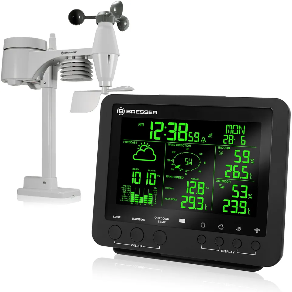 bresser-5-en-1-centre-m-t-o-pro-station-sans-fil-cran-couleur-5-7-noir image 1