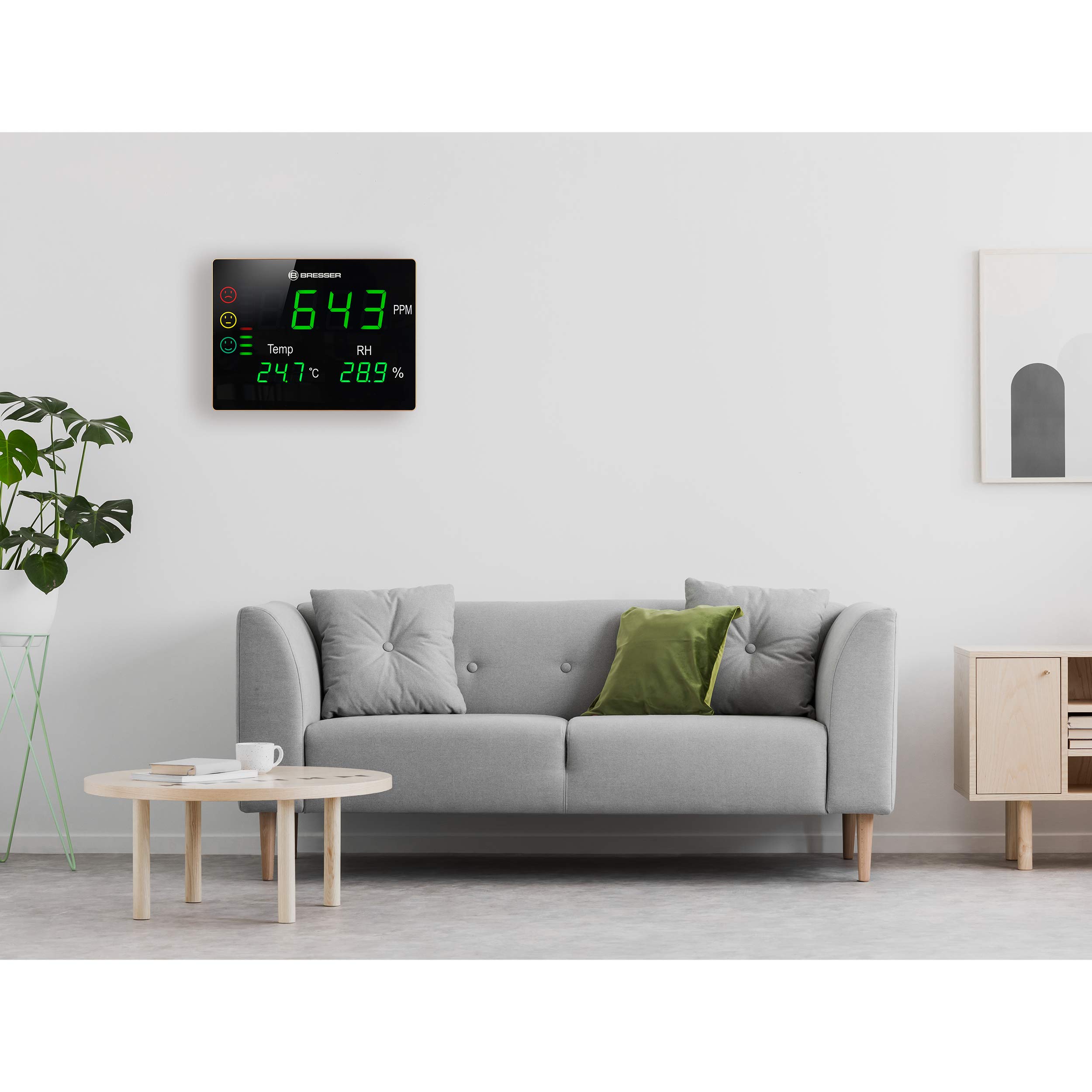 bresser-smile-xxl-7004030-moniteur-co2-temp-rature-humidit-noir image 2