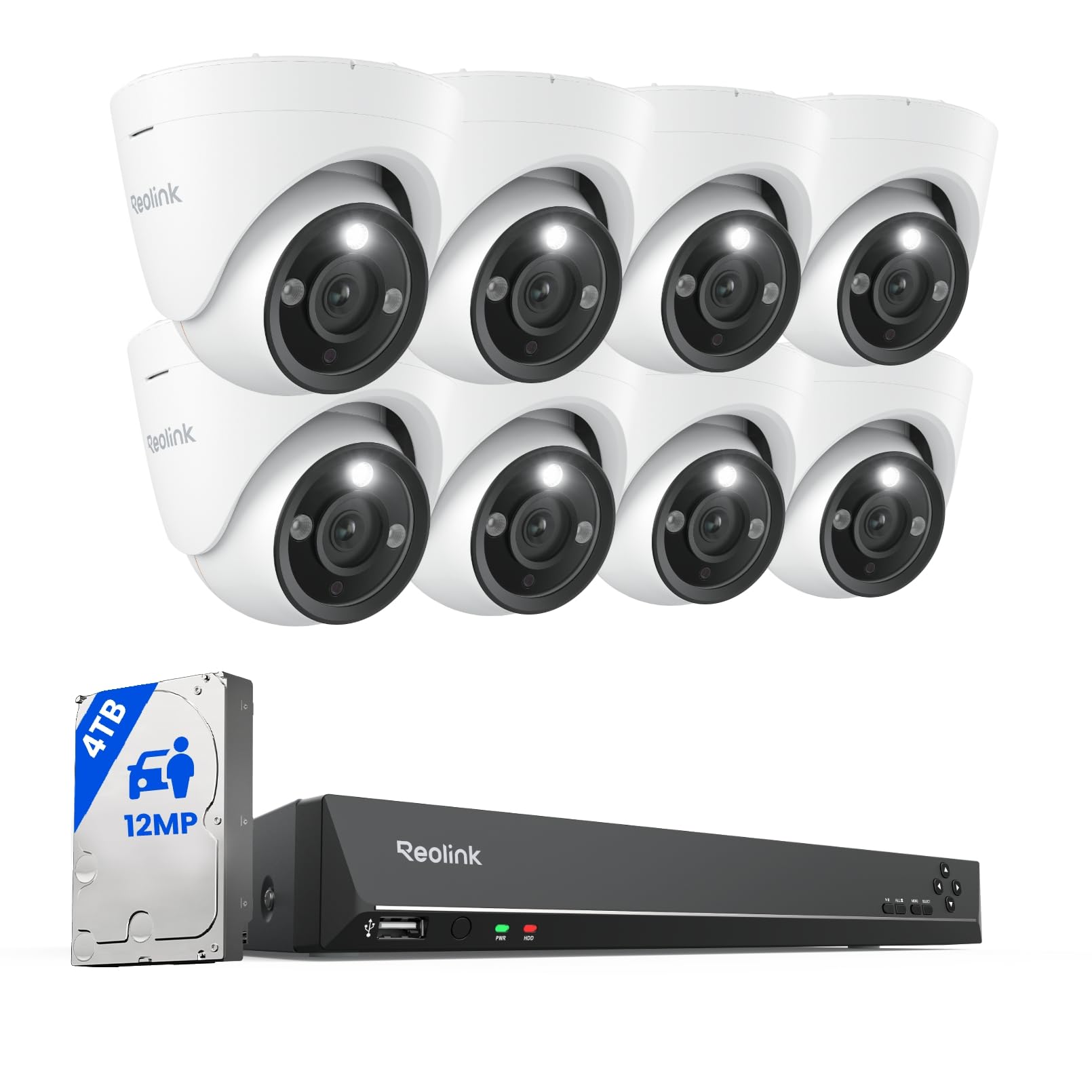 reolink-rlk16-1200d8-a-kit-vid-osurveillance-poe-12mp-8-cam-ras-nvr-16-canaux image 1