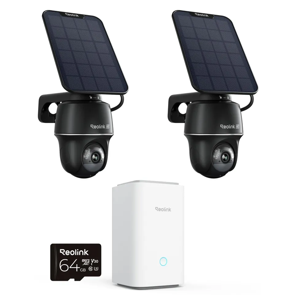 reolink-argus-pt-ultra-sp-kit-2-1-2-cam-ras-solaires-4k-wifi-6-home-hub image 1