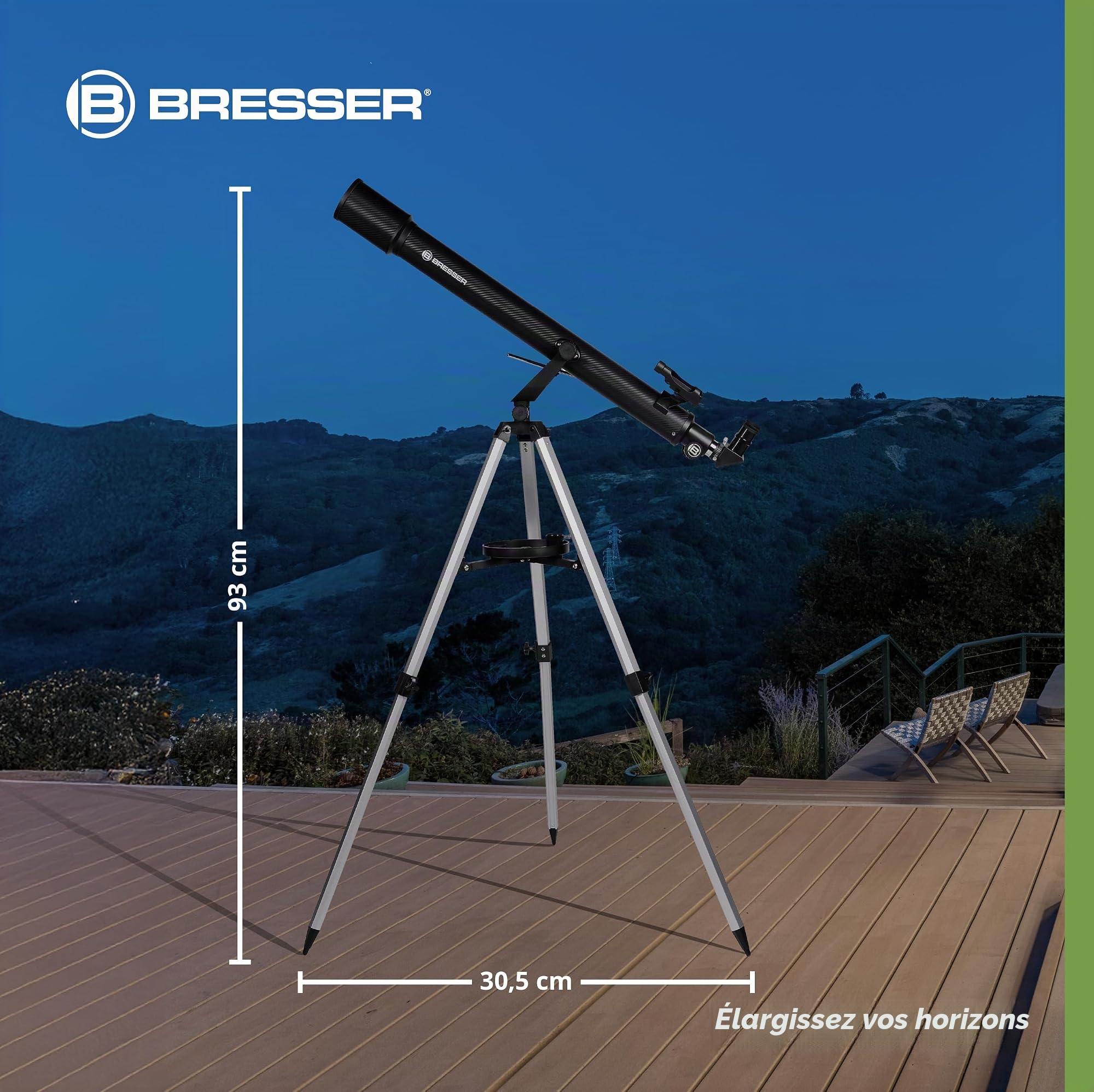 bresser-sirius-70-900-az-t-lescope-r-fracteur-avec-adaptateur-smartphone image 7