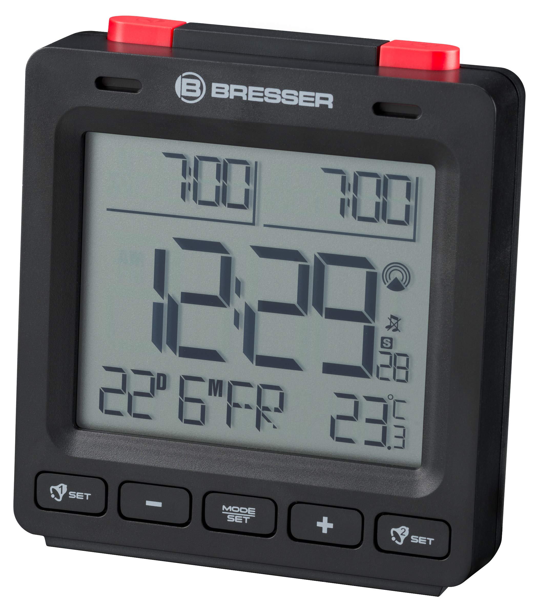 bresser-mytime-easy-ii-r-veil-radio-pilot-avec-2-alarmes-et-temp-rature-int-rieu image 2