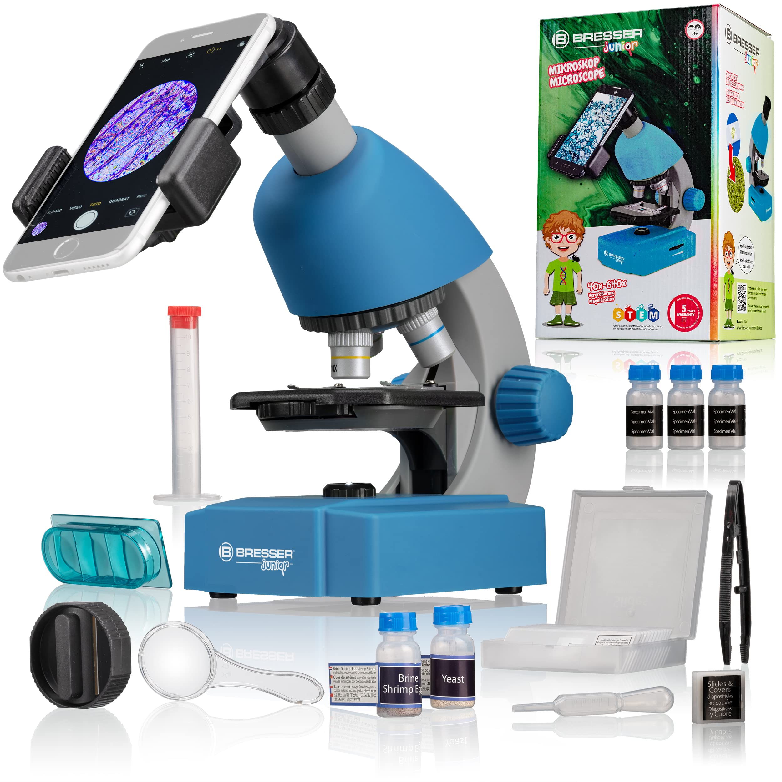 bresser-junior-microscope-enfant-40x-640x-led-kit-observation-support-smartphone image 1