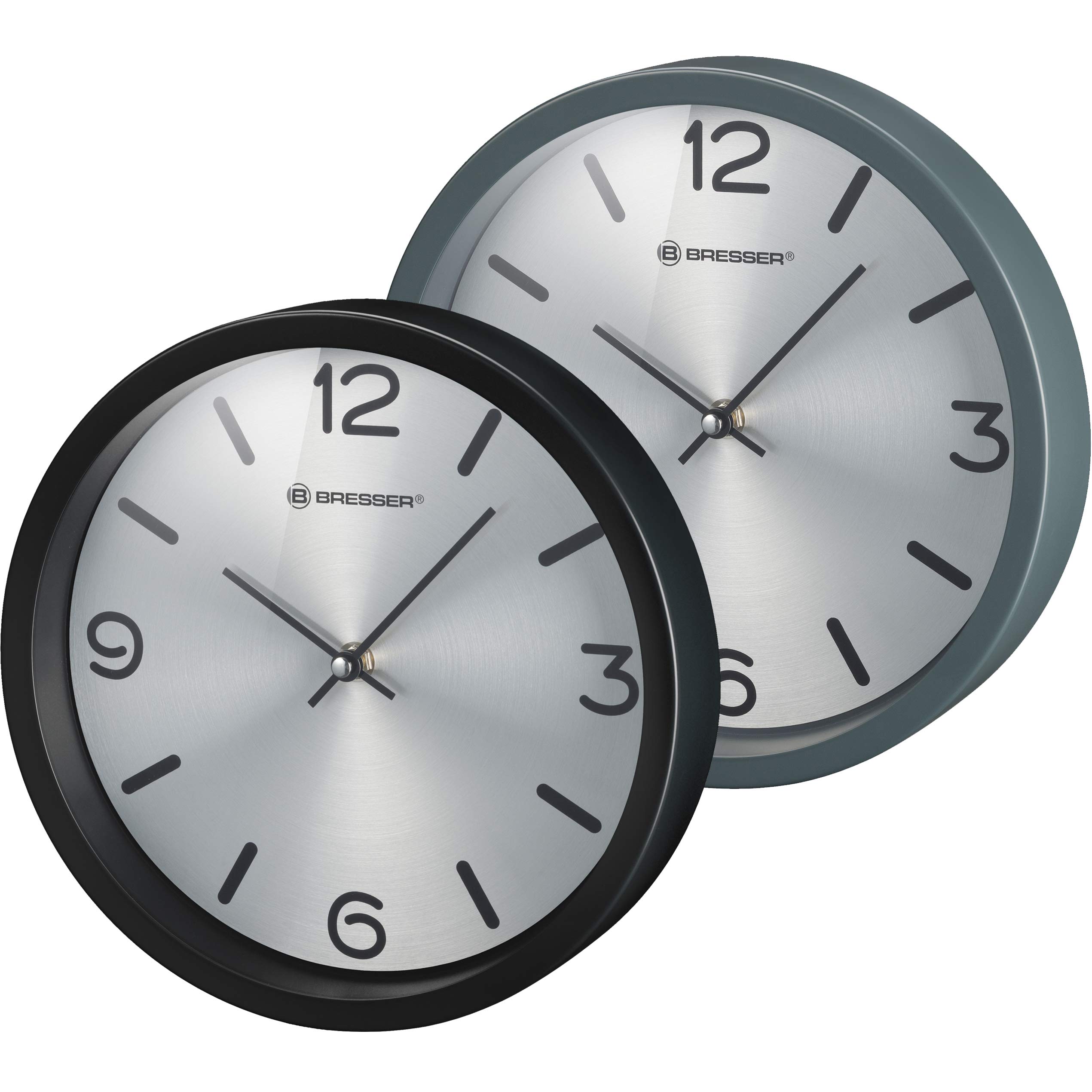bresser-mytime-silver-edition-horloge-murale-25-cm-cadre-acier-inoxydable-laqu-m image 3