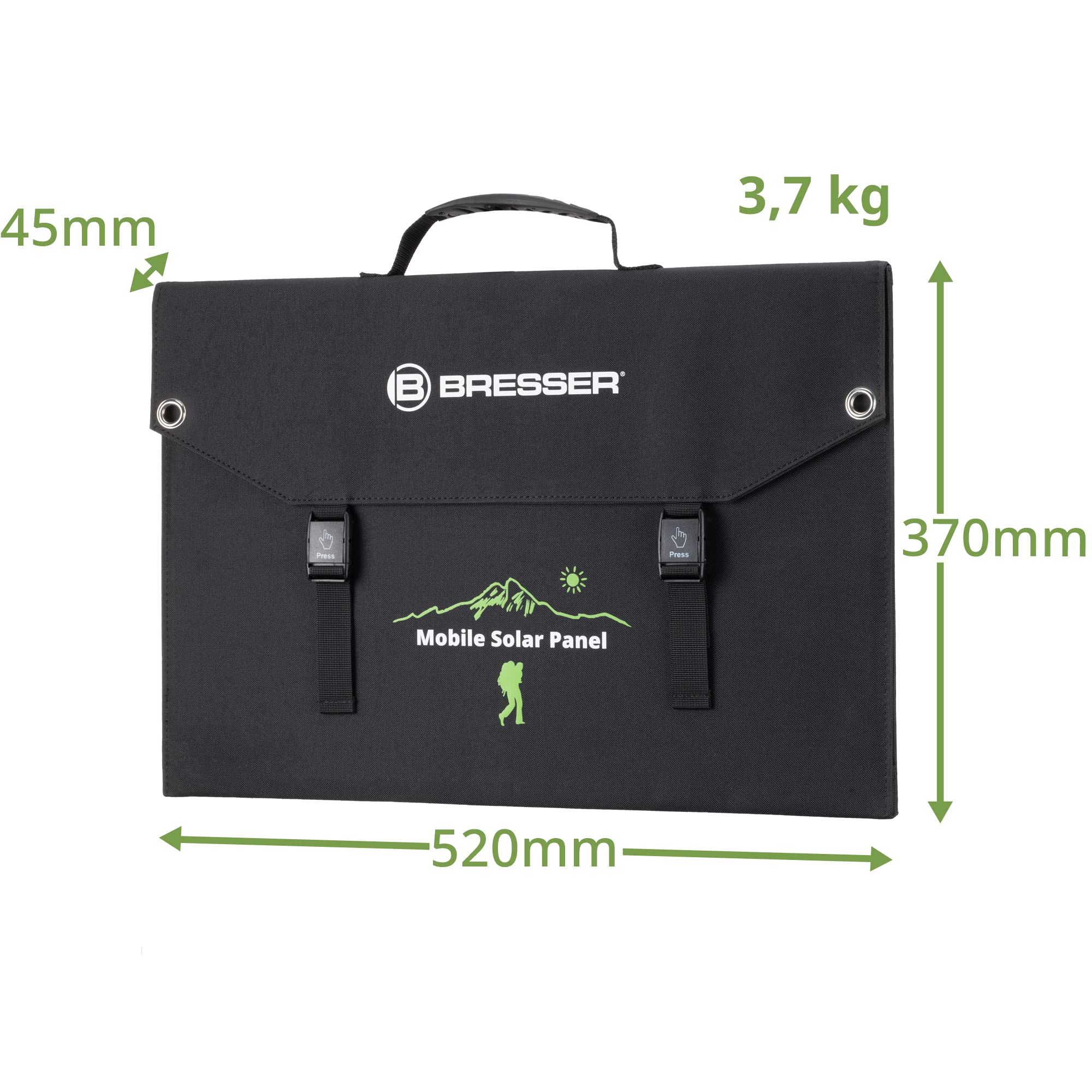 bresser-chargeur-solaire-portable-90w-pliable-usb-a-sortie-dc image 6