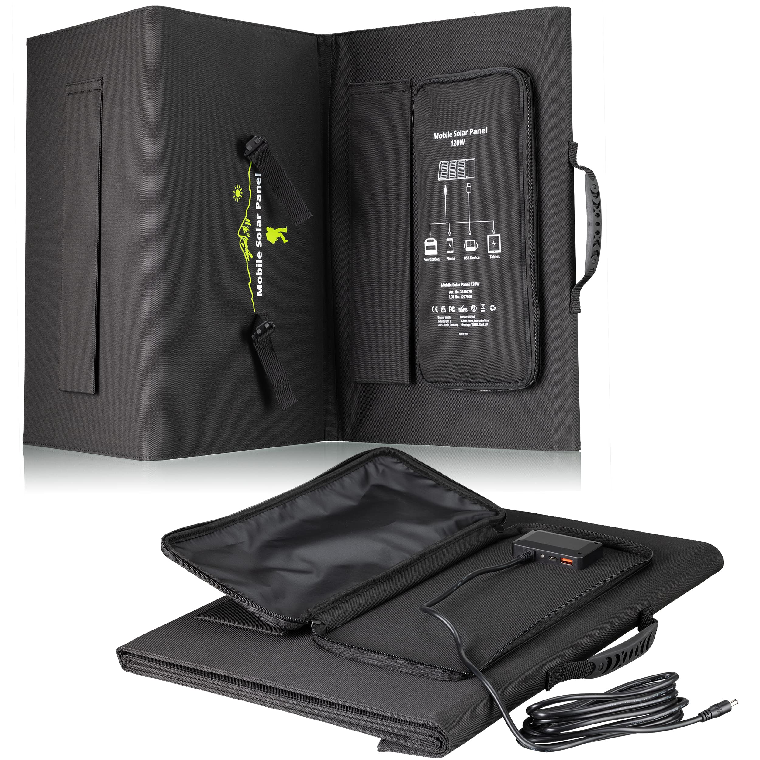bresser-solarix-chargeur-solaire-120-w-1x-dc-3x-usb-a-qc3-0-charge-rapide image 7