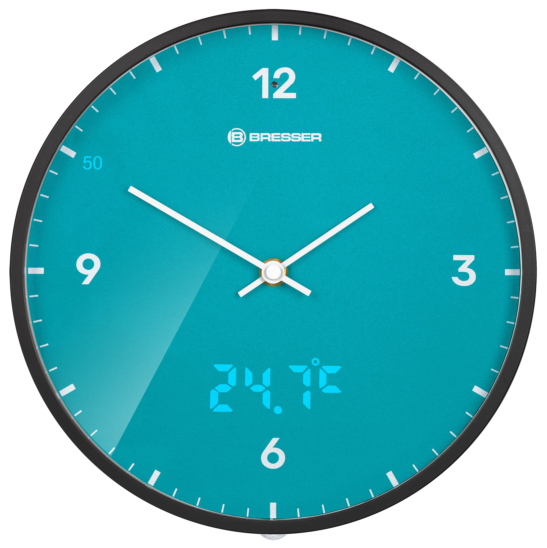 bresser-mytime-ledsec-horloge-murale-radio-pilot-e-24-cm-bleu-ciel image 2