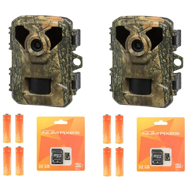 num-axes-pie1075-all-in-one-pack-x2-lot-de-2-cam-ras-de-chasse-8mp-full-hd image 1