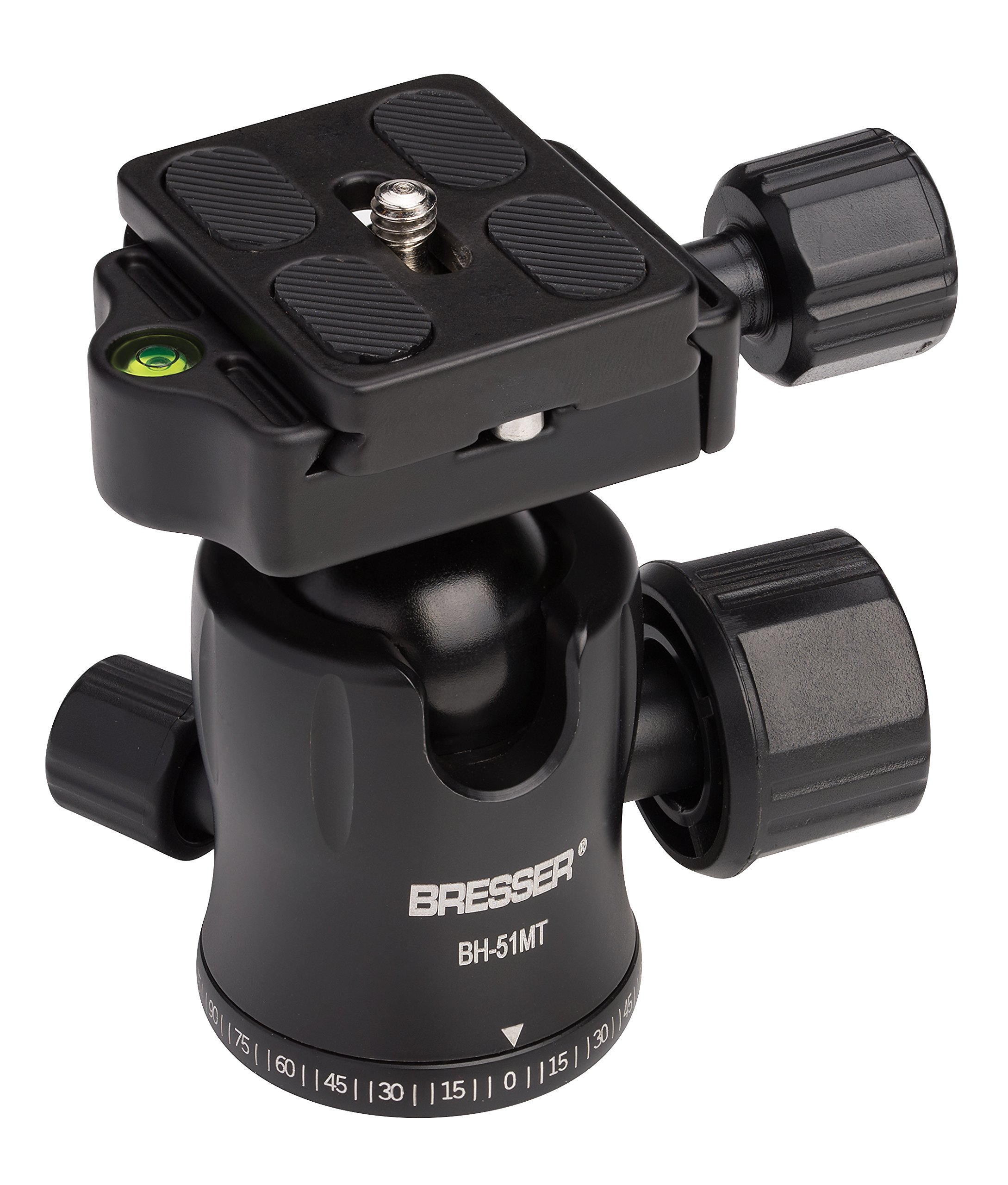 bresser-bh-51mt-rotule-photo-10-kg-avec-niveau-bulle-filetage-3-8 image 1