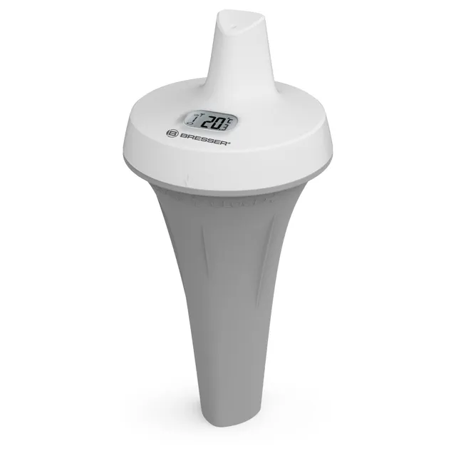 bresser-thermom-tre-de-piscine-sans-fil-avec-cran-lcd-blanc image 1
