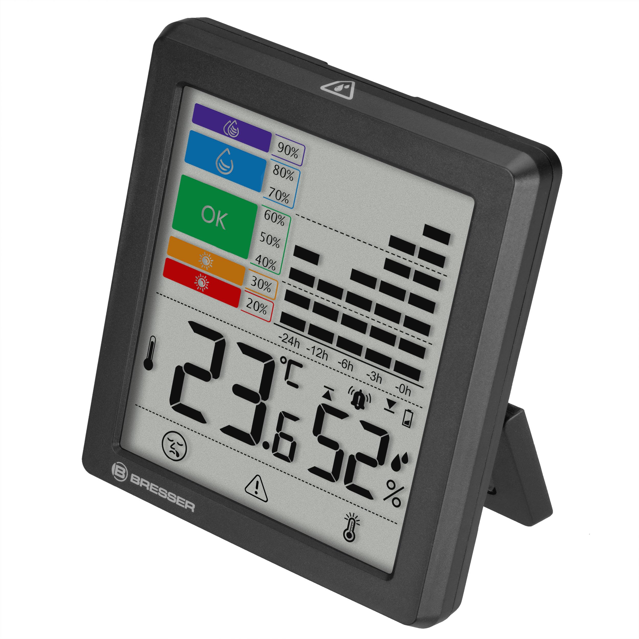 bresser-thermom-tre-hygrom-tre-int-rieur-avec-alerte-moisissure-et-indicateur-co image 2