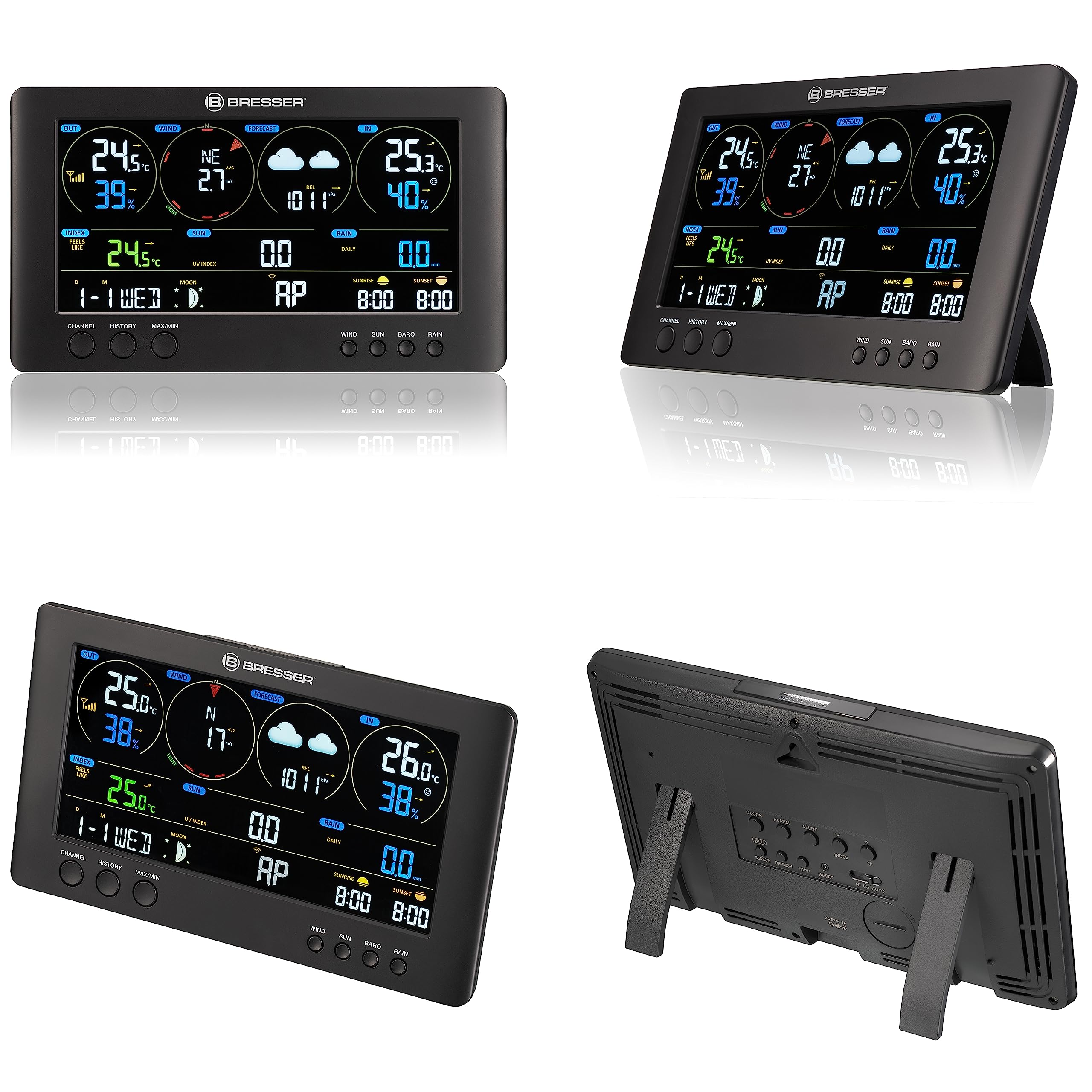 bresser-clearview-7002586-station-de-base-suppl-mentaire-m-t-o-wifi-noire image 1