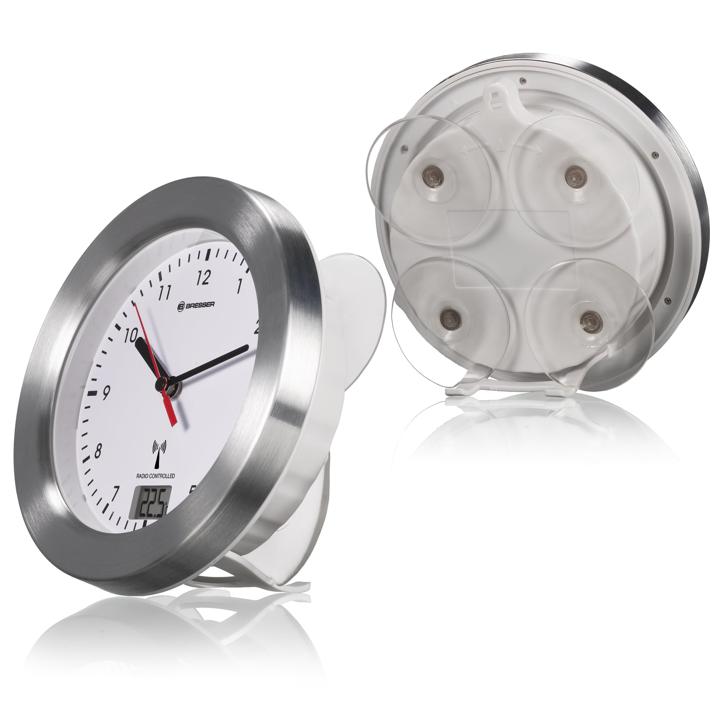 bresser-mytime-bath-horloge-murale-radio-pilot-e-avec-temp-rature-blanc-argent image 2