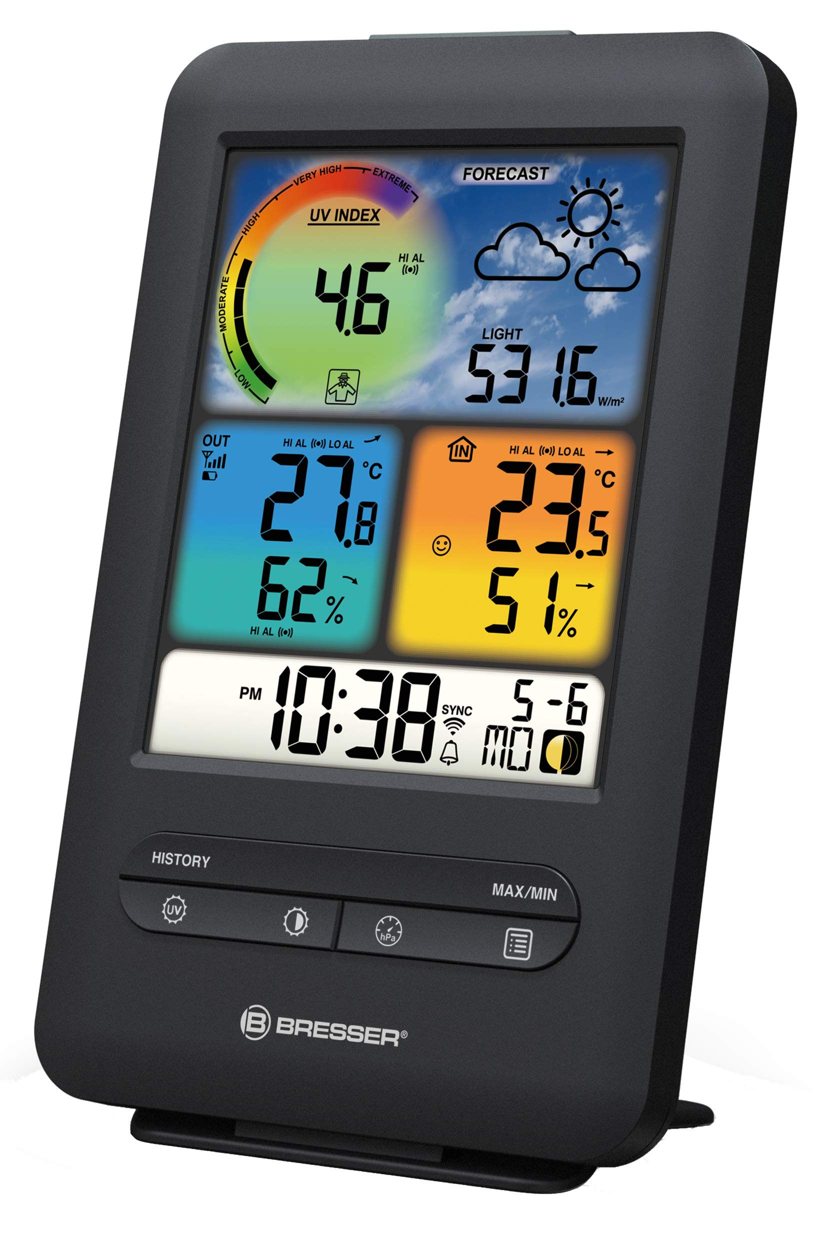bresser-4cast-station-m-t-o-wifi-couleur-avec-capteur-4-en-1-uv image 2