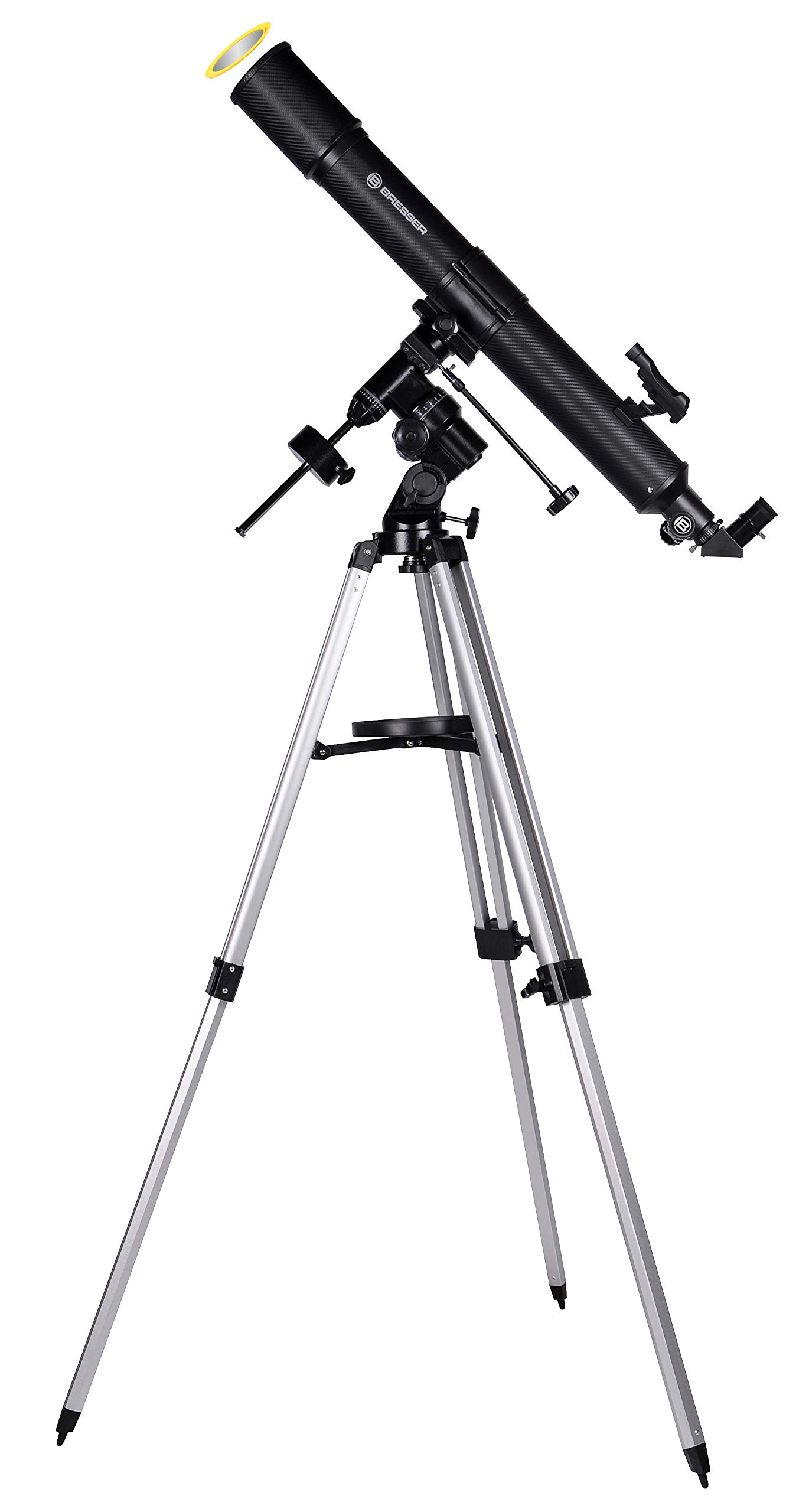 bresser-quasar-lunette-astronomique-80-900-avec-adaptateur-smartphone-carbon-des image 1