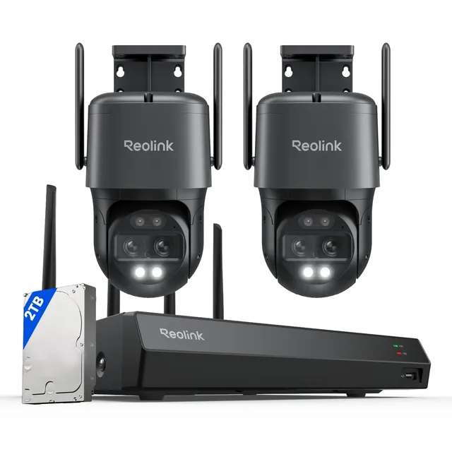 reolink-trackmix-wifi-kit-4k-ptz-double-objectif-nvr-12ch-wifi-6-hdd-2-to image 1