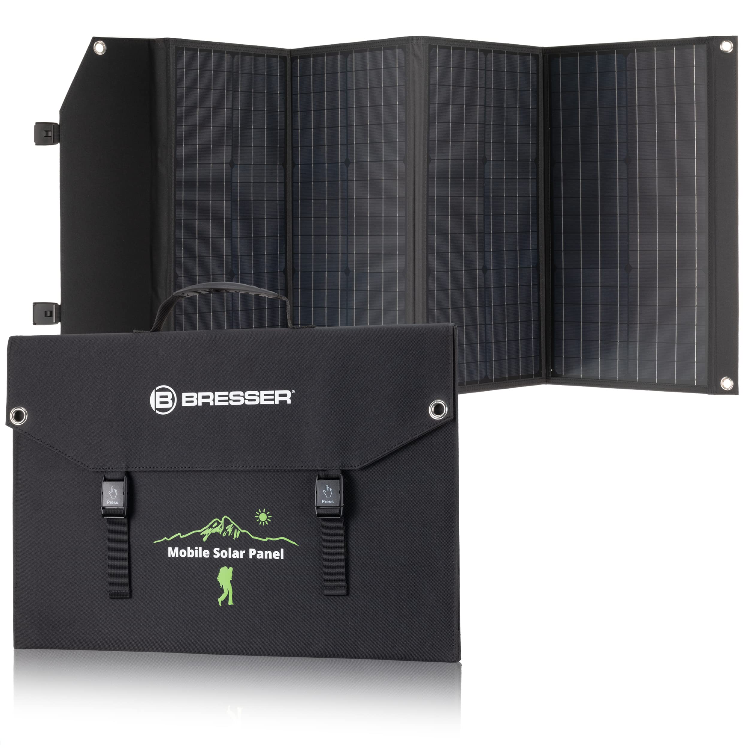 bresser-solarix-chargeur-solaire-120-w-1x-dc-3x-usb-a-qc3-0-charge-rapide image 1
