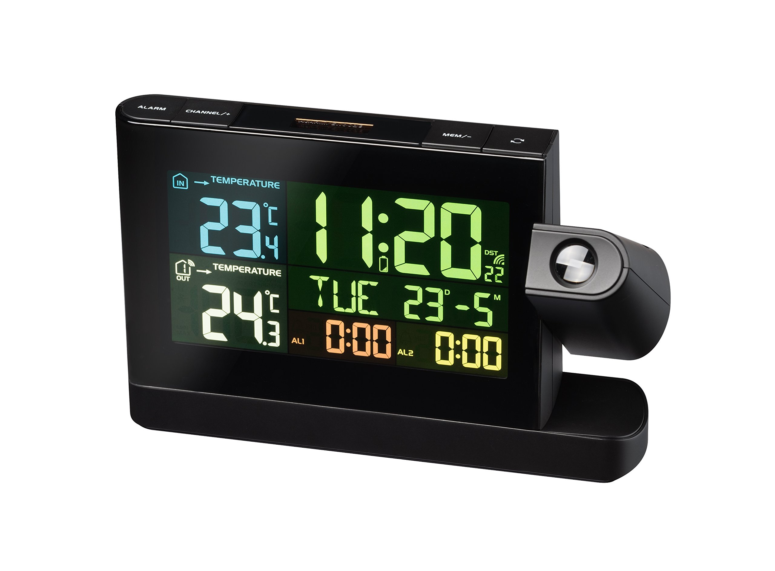 bresser-horloge-de-projection-radio-avec-cran-couleur-et-capteur-ext-rieur image 5