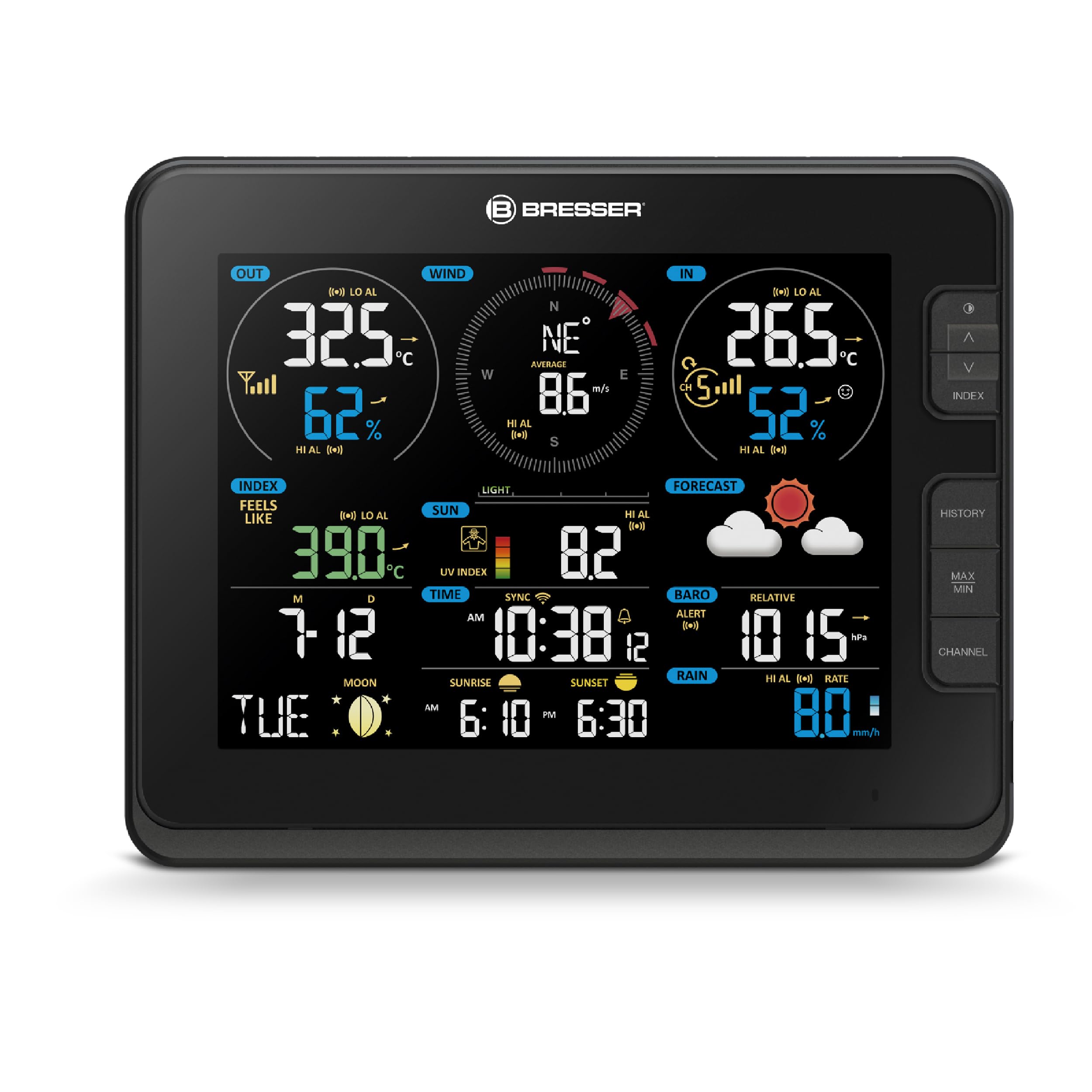 bresser-station-m-t-o-sans-fil-wifi-pro-7-en-1-avec-cran-couleur-8 image 4