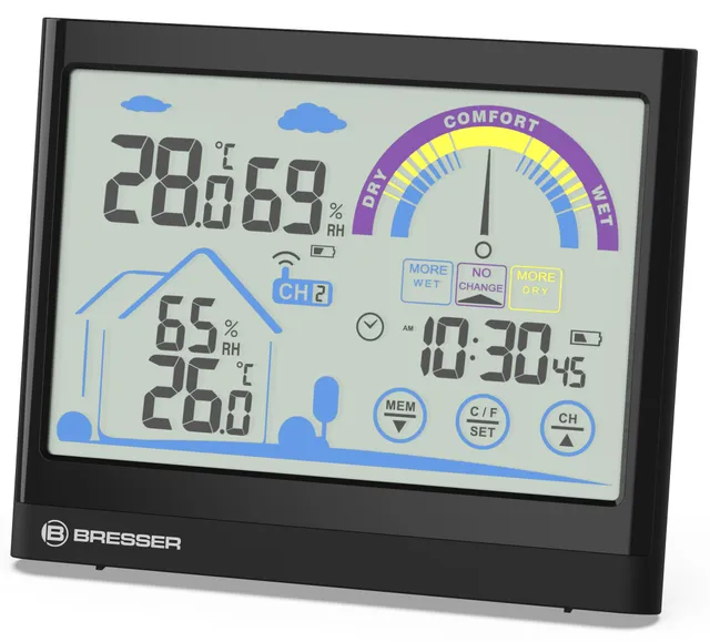 bresser-7007402-ventair-station-m-t-o-cran-tactile-noire-avec-thermo-hygrom-tre image 1
