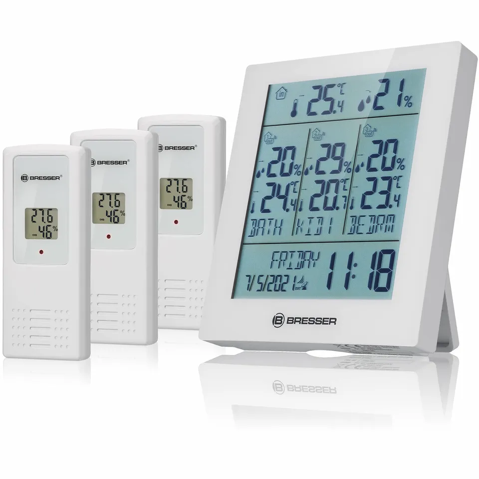 bresser-quadro-neo-station-m-t-o-sans-fil-avec-3-capteurs-ext-rieurs-blanc image 1