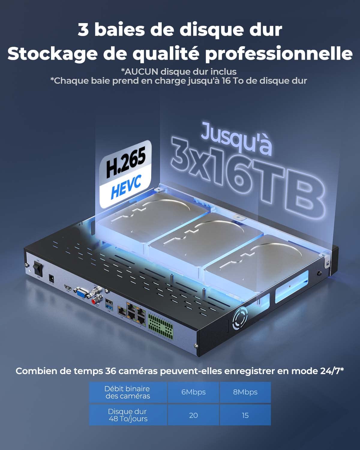 reolink-rln36-nvr-36-canaux-poe-sans-disque-dur image 4