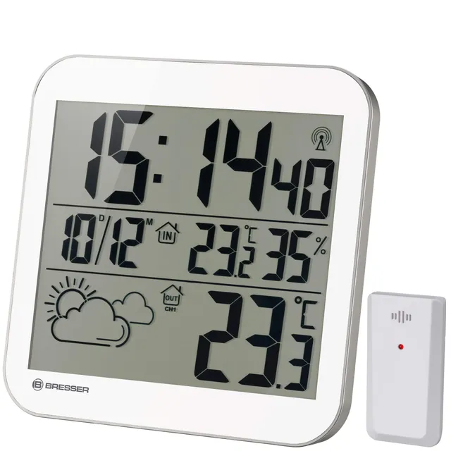 bresser-mytime-lcd-horloge-murale-station-m-t-o-blanche image 1