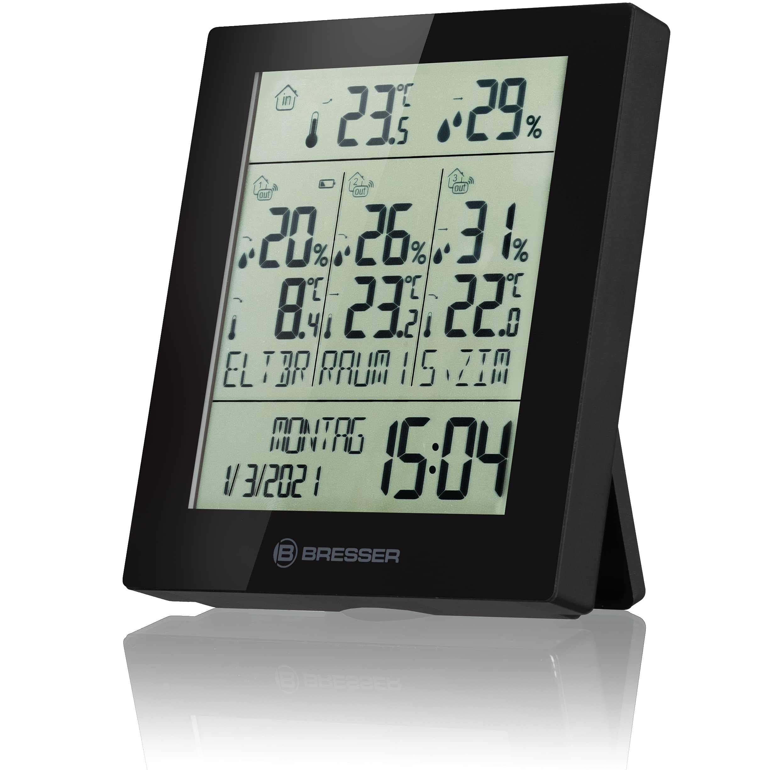 bresser-temeo-hygro-quadro-neo-thermo-hygrom-tre-4-points-de-mesure-noir image 3