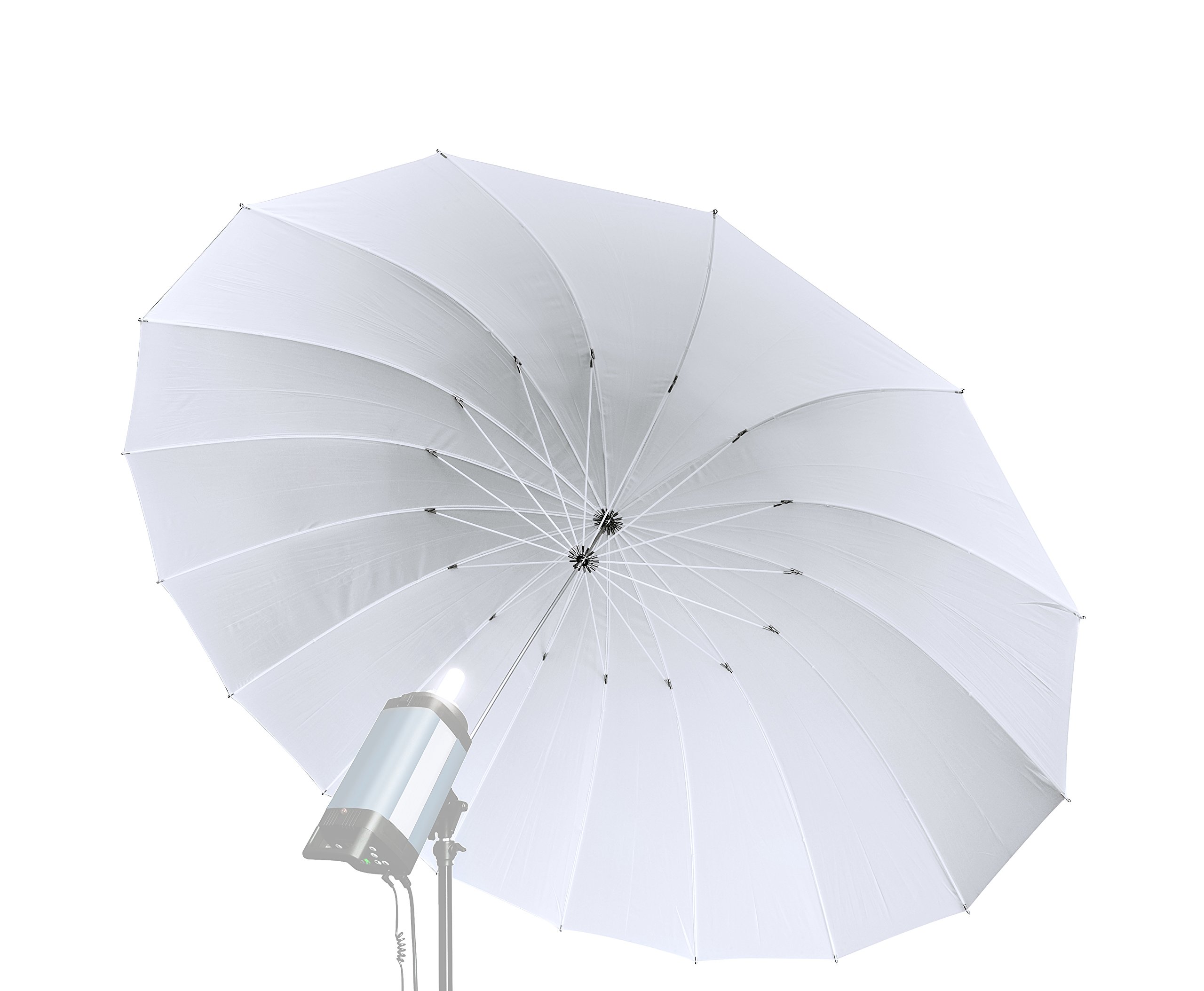 bresser-f000133-jumbo-parapluie-translucide-blanc-135-cm image 2