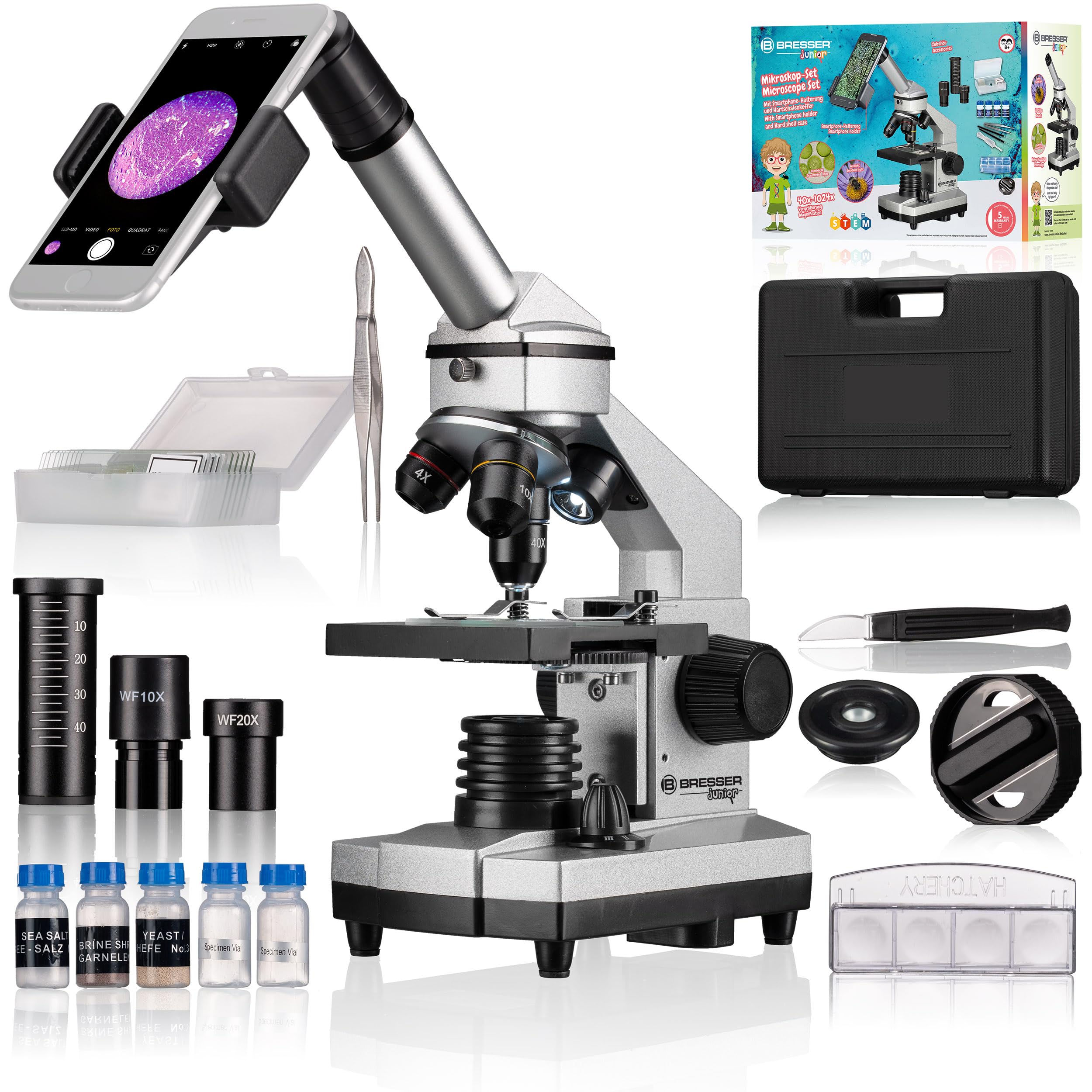 bresser-junior-biolux-ca-40x-1024x-microscope-enfant-m-tal-support-smartphone-et image 1