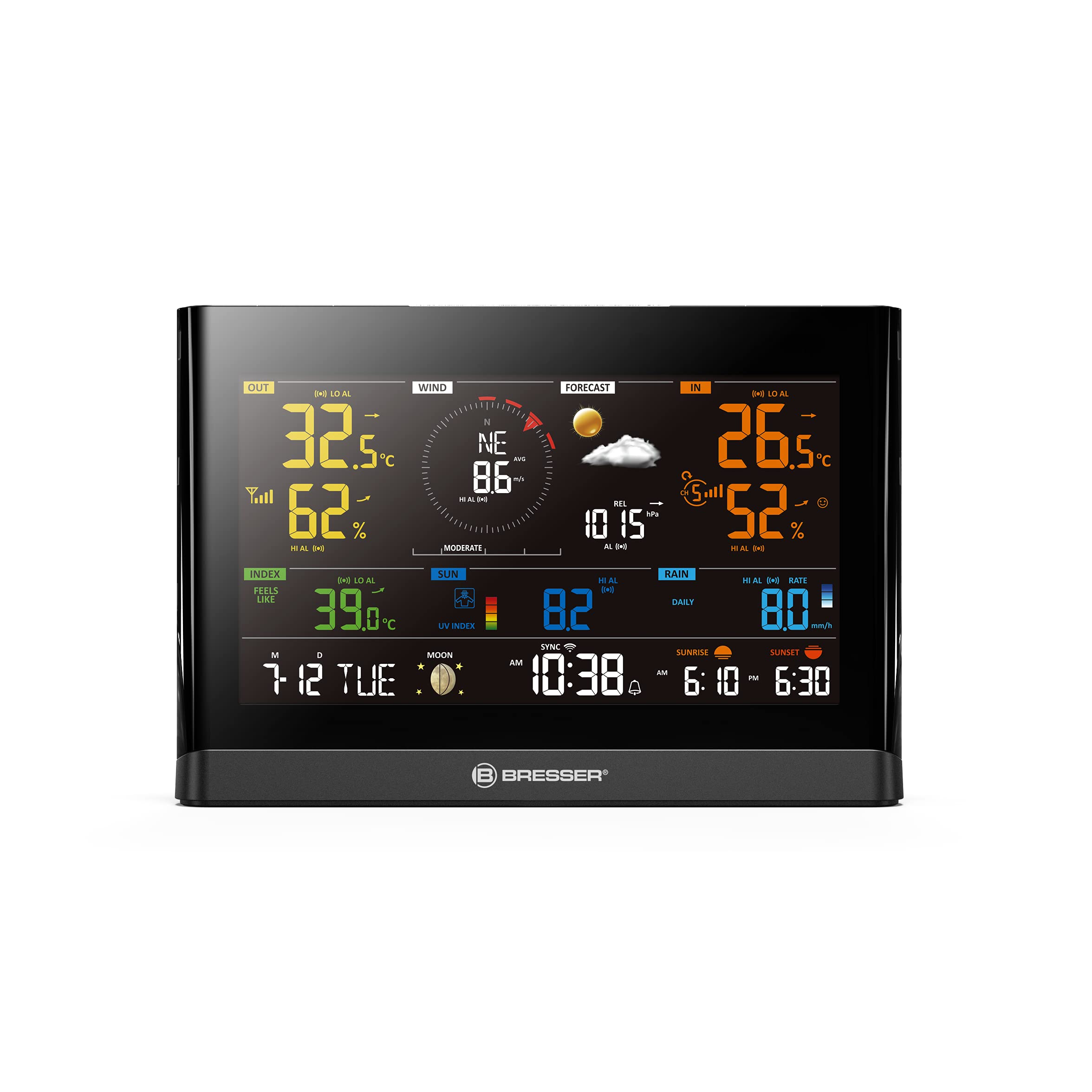 bresser-7003300-station-de-base-m-t-o-wifi-cran-couleur-7-4-pouces image 2