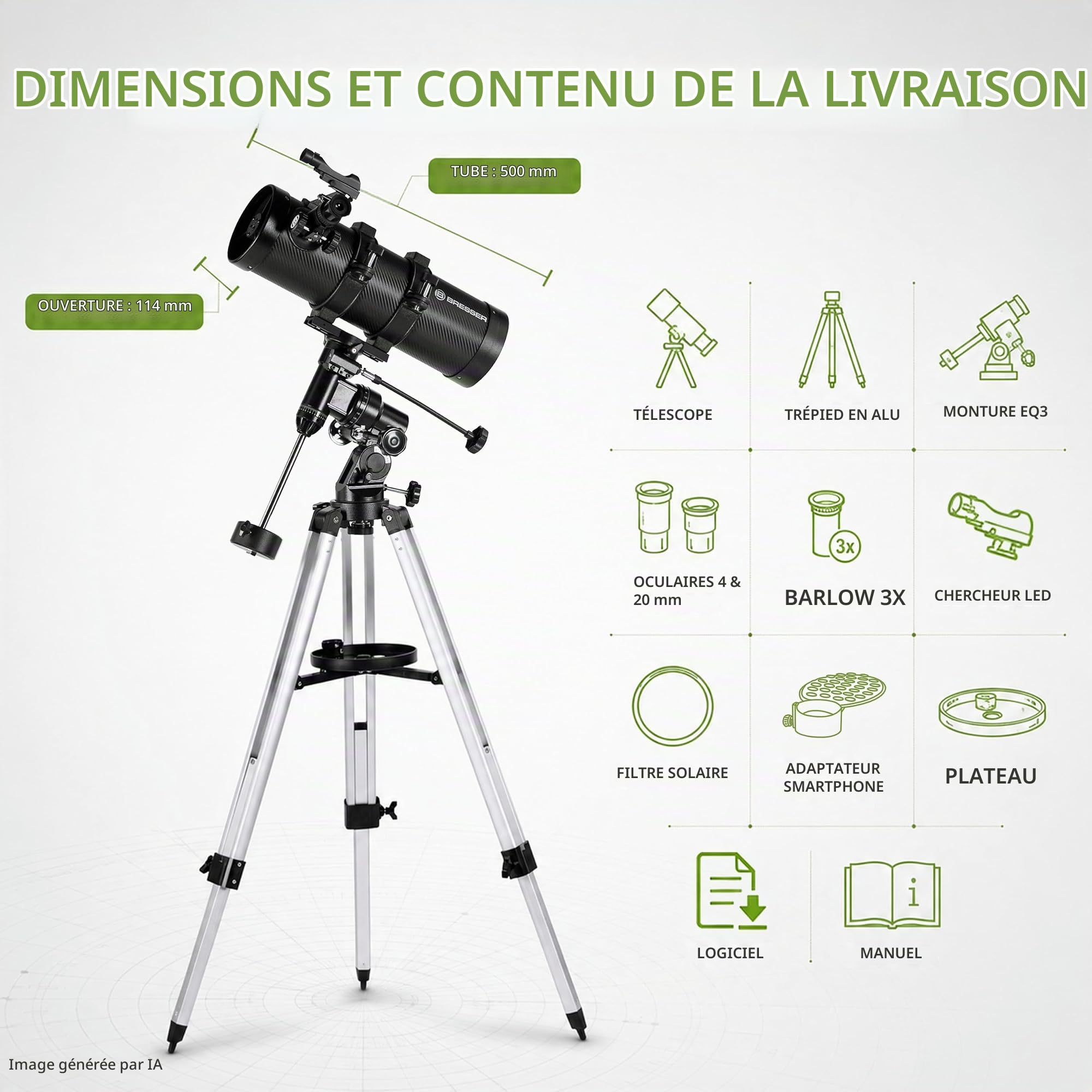 bresser-pluto-114-500-eq-t-lescope-newton-avec-adaptateur-smartphone image 7