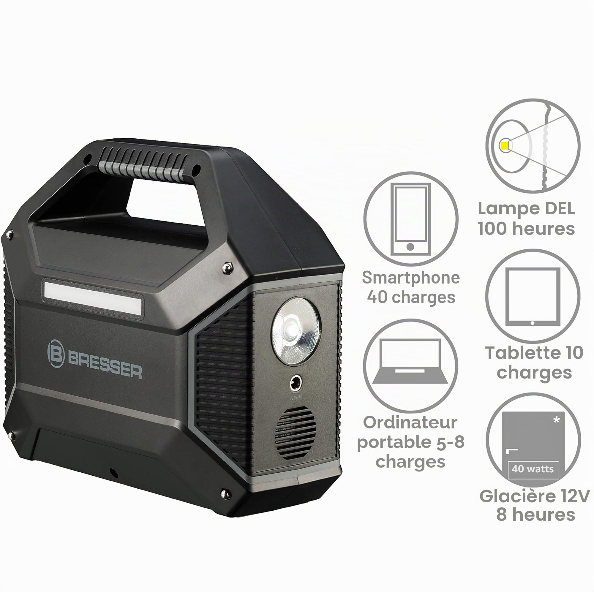 bresser-station-d-alimentation-mobile-100-w-155-wh-3-ports-usb-et-sortie-230-v-p image 3