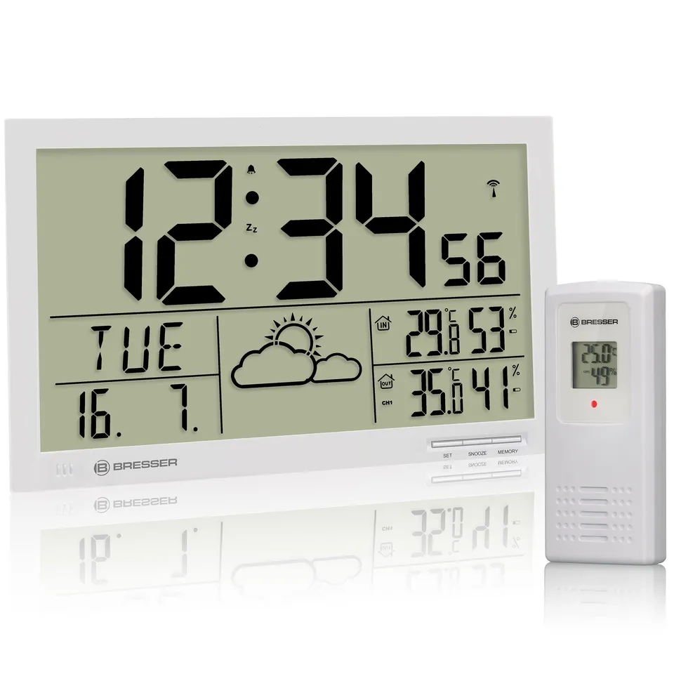 bresser-mytime-horloge-murale-m-t-o-jumbo-lcd-blanche image 1